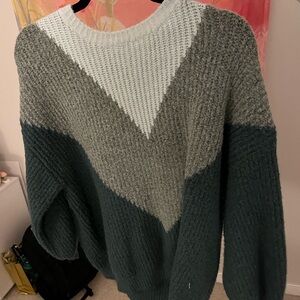 Color block sweater